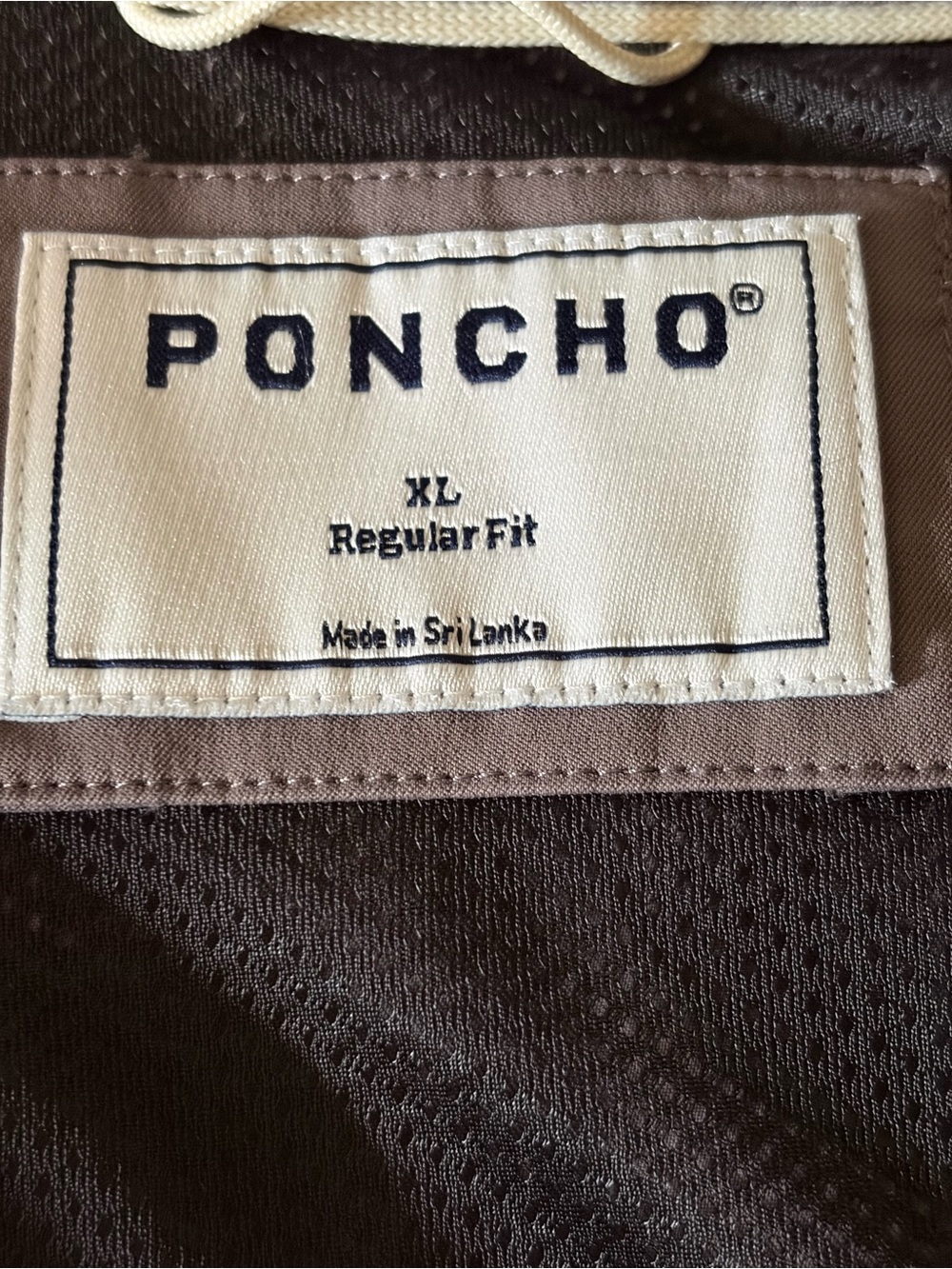 Poncho Outdoors Men’s XL Regular Fit Long Sleeve Shirt Gray/Brown